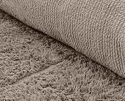 Rund matta - Cremona Natural Cotton Shaggy (taupe)