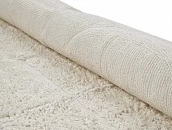 Rund matta - Cremona Natural Cotton Shaggy (offwhite)