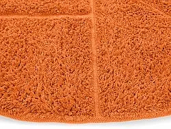 Rund matta - Cremona Natural Cotton Shaggy (orange)