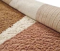 Rund matta - Donostia Natural Cotton Shaggy (multi)