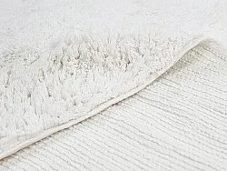 Rund matta - Ebba Natural Cotton Shaggy (offwhite)