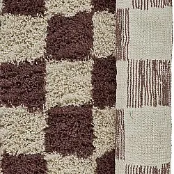 Rund matta - Elsey Natural Cotton Shaggy (beige/brun)