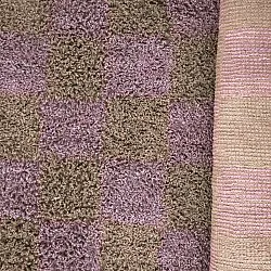 Ryamattor - Elsey Natural Cotton Shaggy (brun/lila)