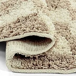 Rund matta - Elsey Natural Cotton Shaggy (cream/sand)