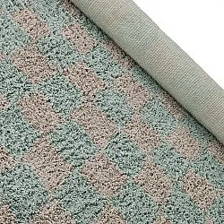Ryamattor - Elsey Natural Cotton Shaggy (grå/rosa)