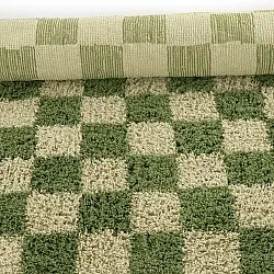 Ryamattor - Elsey Natural Cotton Shaggy (grön/beige)