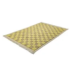 Ryamattor - Elsey Natural Cotton Shaggy (gul/beige)