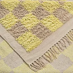 Ryamattor - Elsey Natural Cotton Shaggy (gul/beige)