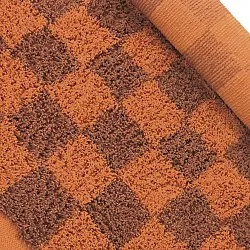 Ryamattor - Elsey Natural Cotton Shaggy (orange/röd)