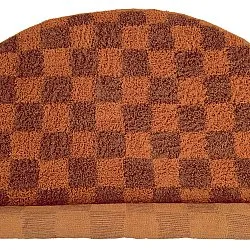Rund matta - Elsey Natural Cotton Shaggy (orange/röd)