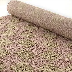 Ryamattor - Elsey Natural Cotton Shaggy (rosa/orange)