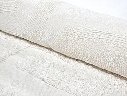 Rund matta - Fallon Natural Cotton Shaggy (offwhite)