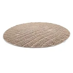 Rund matta - Farley Natural Cotton Shaggy (beige)