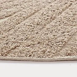 Rund matta - Farley Natural Cotton Shaggy (beige)