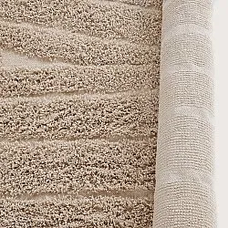 Rund matta - Farley Natural Cotton Shaggy (beige)