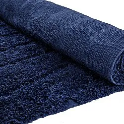 Ryamattor - Farley Natural Cotton Shaggy (blå)