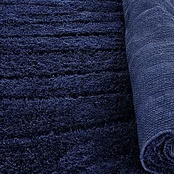 Ryamattor - Farley Natural Cotton Shaggy (blå)