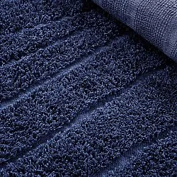 Rund matta - Farley Natural Cotton Shaggy (blå)