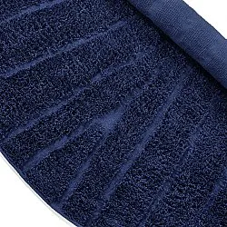 Rund matta - Farley Natural Cotton Shaggy (blå)