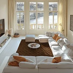 Ryamattor - Farley Natural Cotton Shaggy (brun)