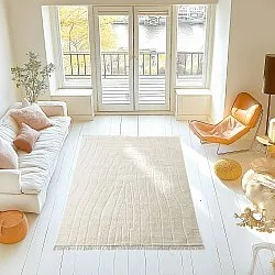 Ryamattor - Farley Natural Cotton Shaggy (offwhite)