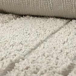 Ryamattor - Farley Natural Cotton Shaggy (offwhite)