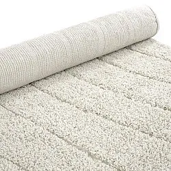 Rund matta - Farley Natural Cotton Shaggy (offwhite)