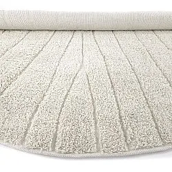 Rund matta - Farley Natural Cotton Shaggy (offwhite)