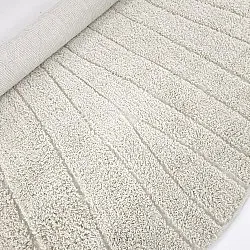 Rund matta - Farley Natural Cotton Shaggy (offwhite)