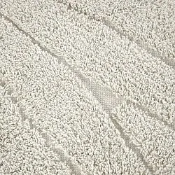 Rund matta - Farley Natural Cotton Shaggy (offwhite)