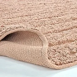 Rund matta - Farley Natural Cotton Shaggy (rosa)