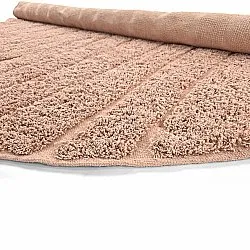 Rund matta - Farley Natural Cotton Shaggy (rosa)