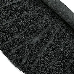 Rund matta - Farley Natural Cotton Shaggy (svart)