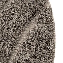 Rund matta - Farley Natural Cotton Shaggy (taupe)