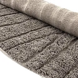 Rund matta - Farley Natural Cotton Shaggy (taupe)