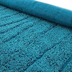 Rund matta - Farley Natural Cotton Shaggy (turkos)