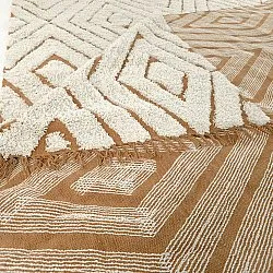 Ryamattor - Holwell Natural Cotton Shaggy (offwhite/brun)