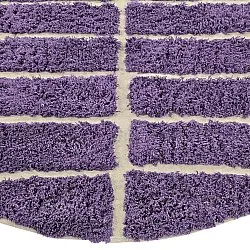Rund Matta - Ikara Natural Cotton Shaggy (lila)