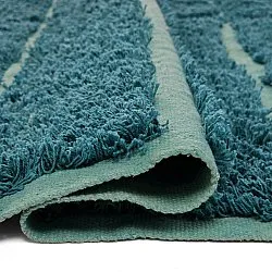 Ryamattor - Ikara Natural Cotton Shaggy (turkos)