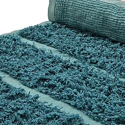 Ryamattor - Ikara Natural Cotton Shaggy (turkos)