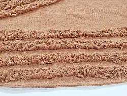 Rund matta - Jovie Natural Cotton Shaggy (terracotta)