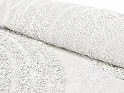 Rund matta - Jovie Natural Cotton Shaggy (offwhite)