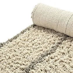 Ryamattor - Kairi Natural Cotton Shaggy (beige/taupe)