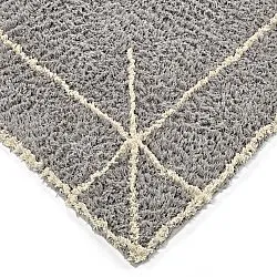 Ryamattor - Kairi Natural Cotton Shaggy (grå/beige)