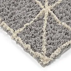 Ryamattor - Kairi Natural Cotton Shaggy (grå/beige)