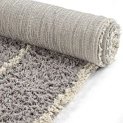 Ryamattor - Kairi Natural Cotton Shaggy (grå/beige)