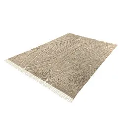 Ryamattor - Kindon Natural Cotton Shaggy (beige/vit)