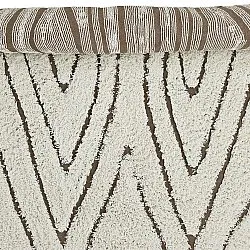 Ryamattor - Kindon Natural Cotton Shaggy (offwhite/brun)