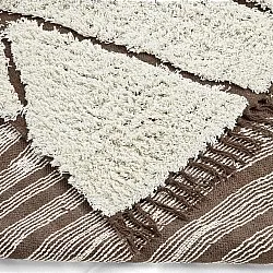 Ryamattor - Kindon Natural Cotton Shaggy (offwhite/brun)