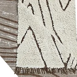 Ryamattor - Kindon Natural Cotton Shaggy (offwhite/brun)